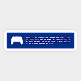 PlayStation Player Creed Sticker